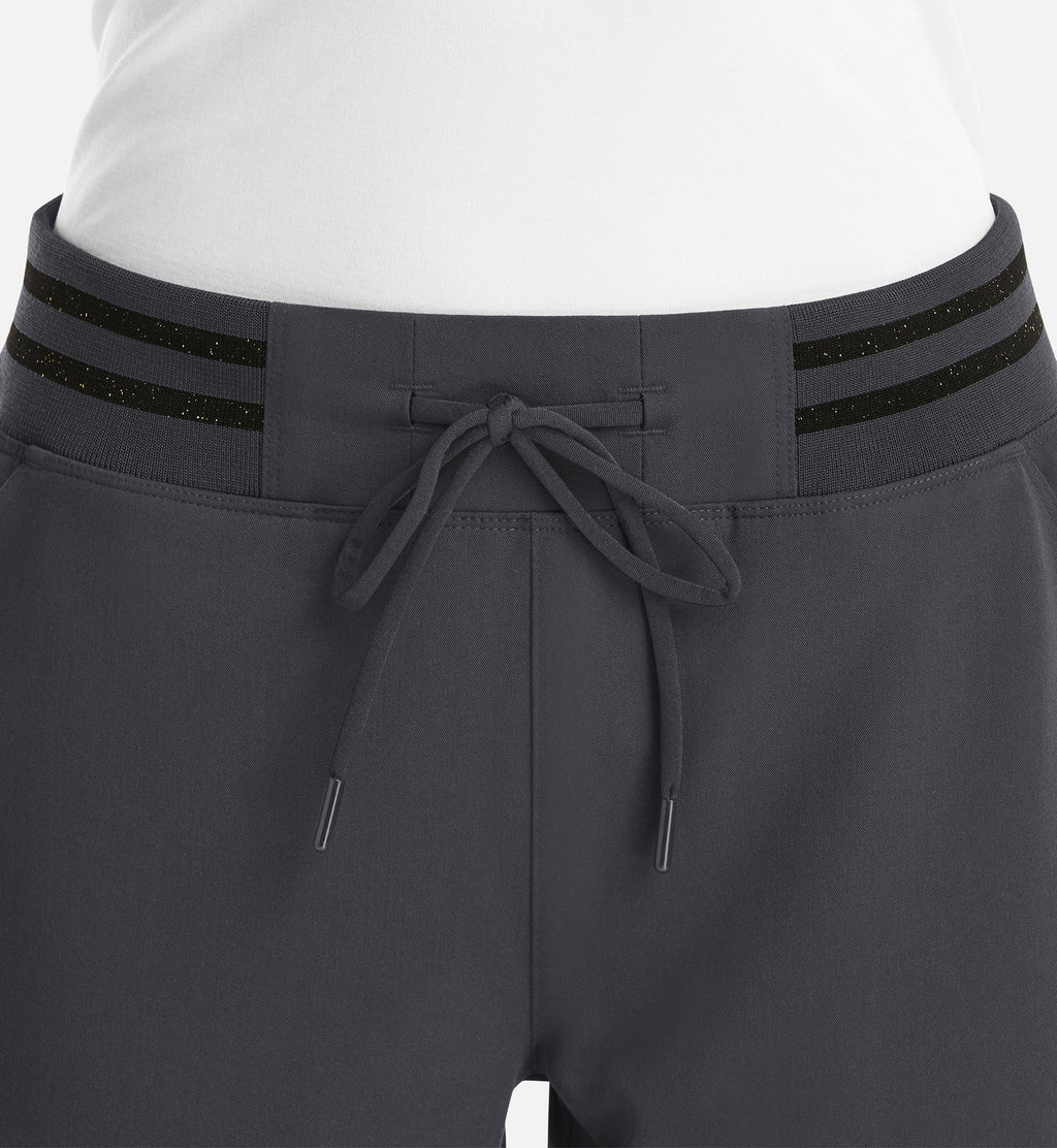Matrix Pro 6902 Women's Full Waist Jogger With Metallic Detail Pewter