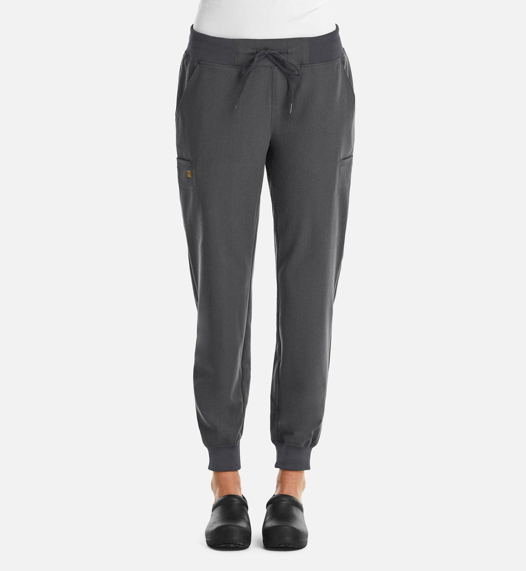 Matrix Pro 6903 Women's Full Waist Jogger Heather Grey