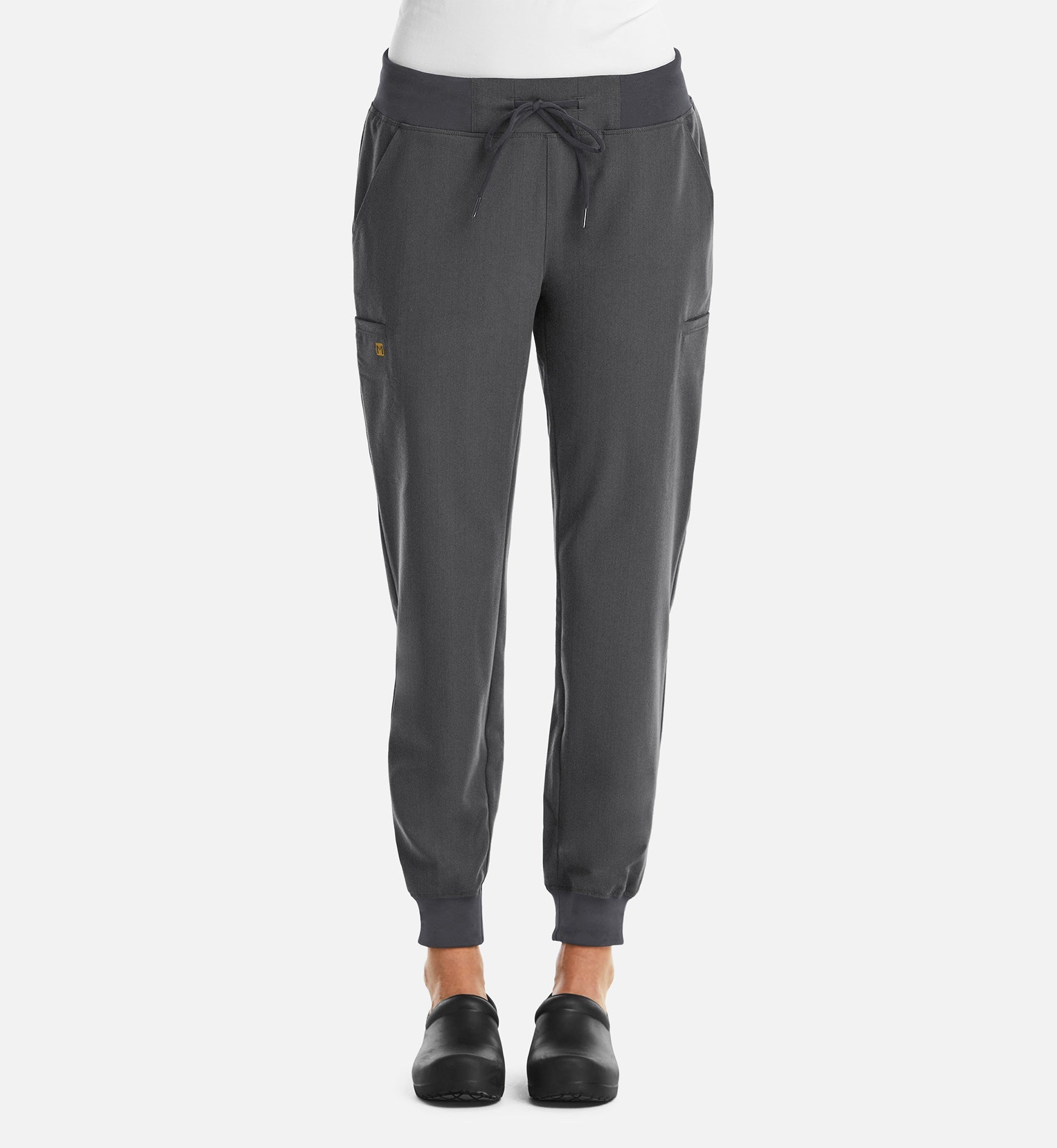 Matrix Pro 6903 Women's Full Waist Jogger Heather Grey