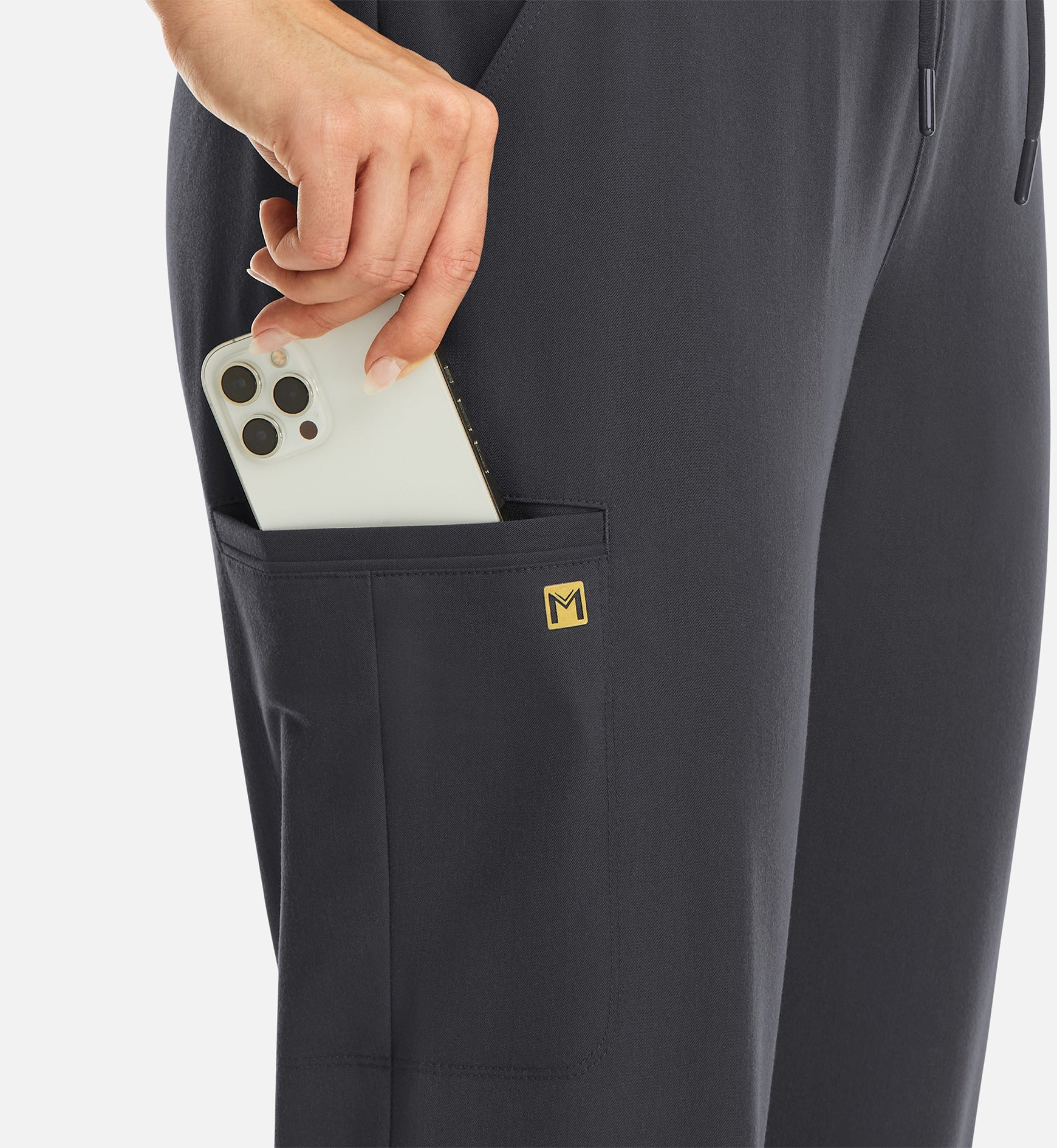 Matrix Pro 6903 Women's Full Waist Jogger Pewter