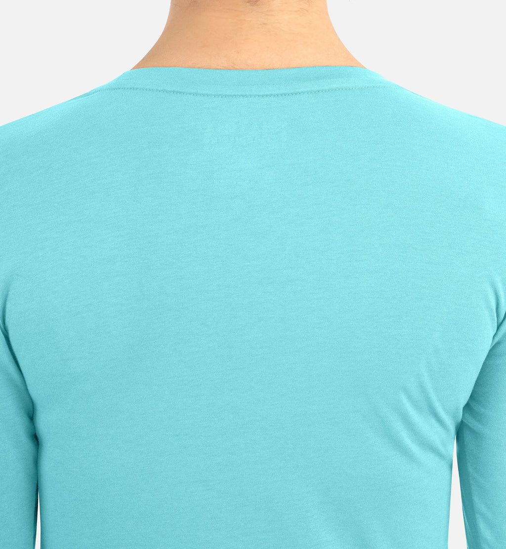 Bestee 6909 Women's Basic Long Sleeve Underscrub Tee Aquamarine