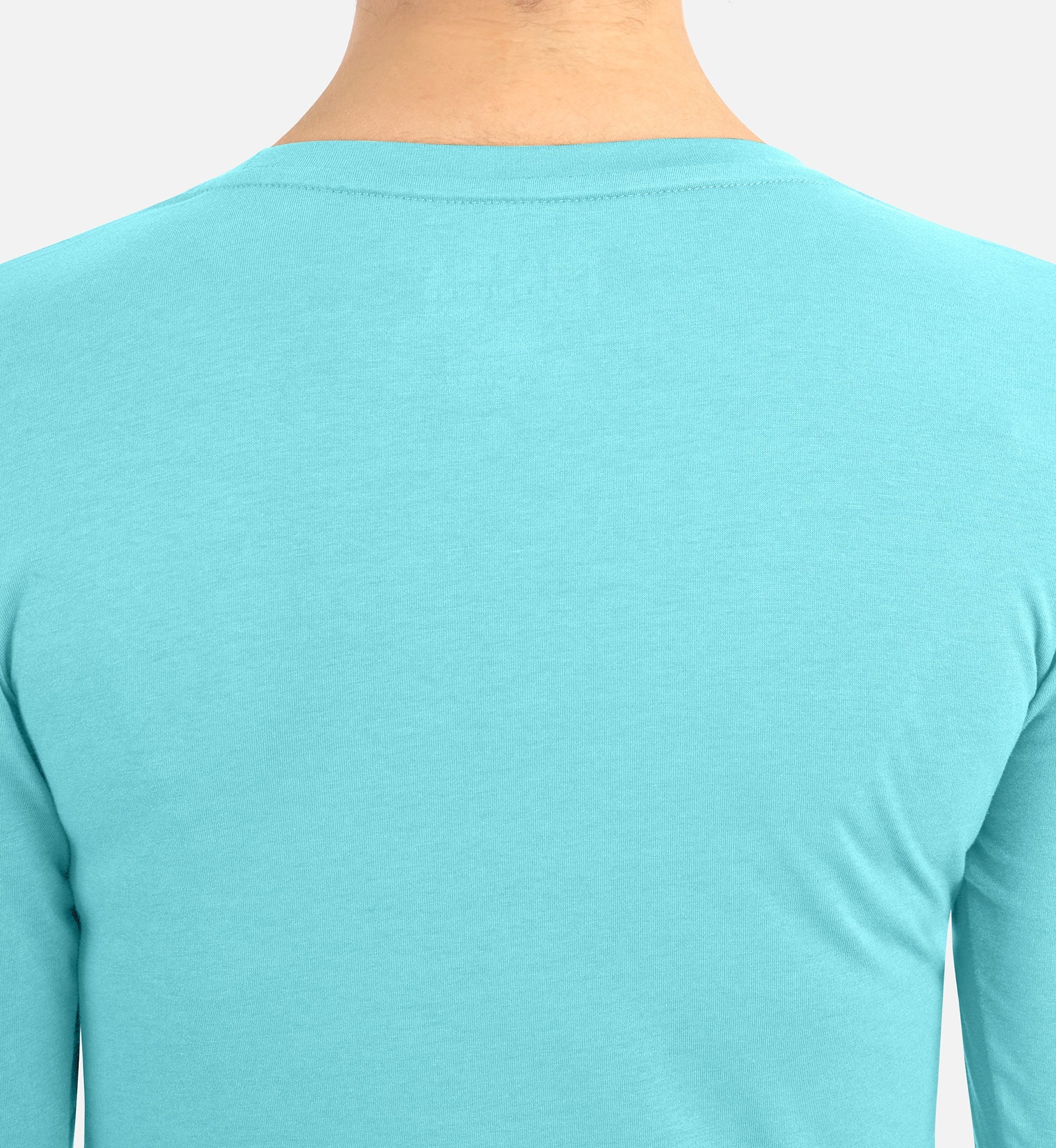 Bestee 6909 Women's Basic Long Sleeve Underscrub Tee Aquamarine