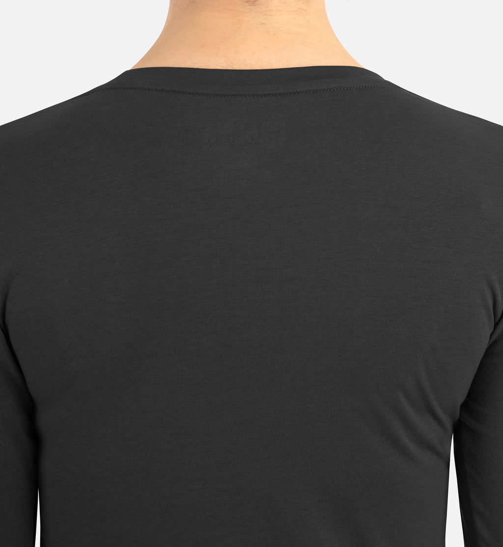 Bestee 6909 Women's Basic Long Sleeve Underscrub Tee Black