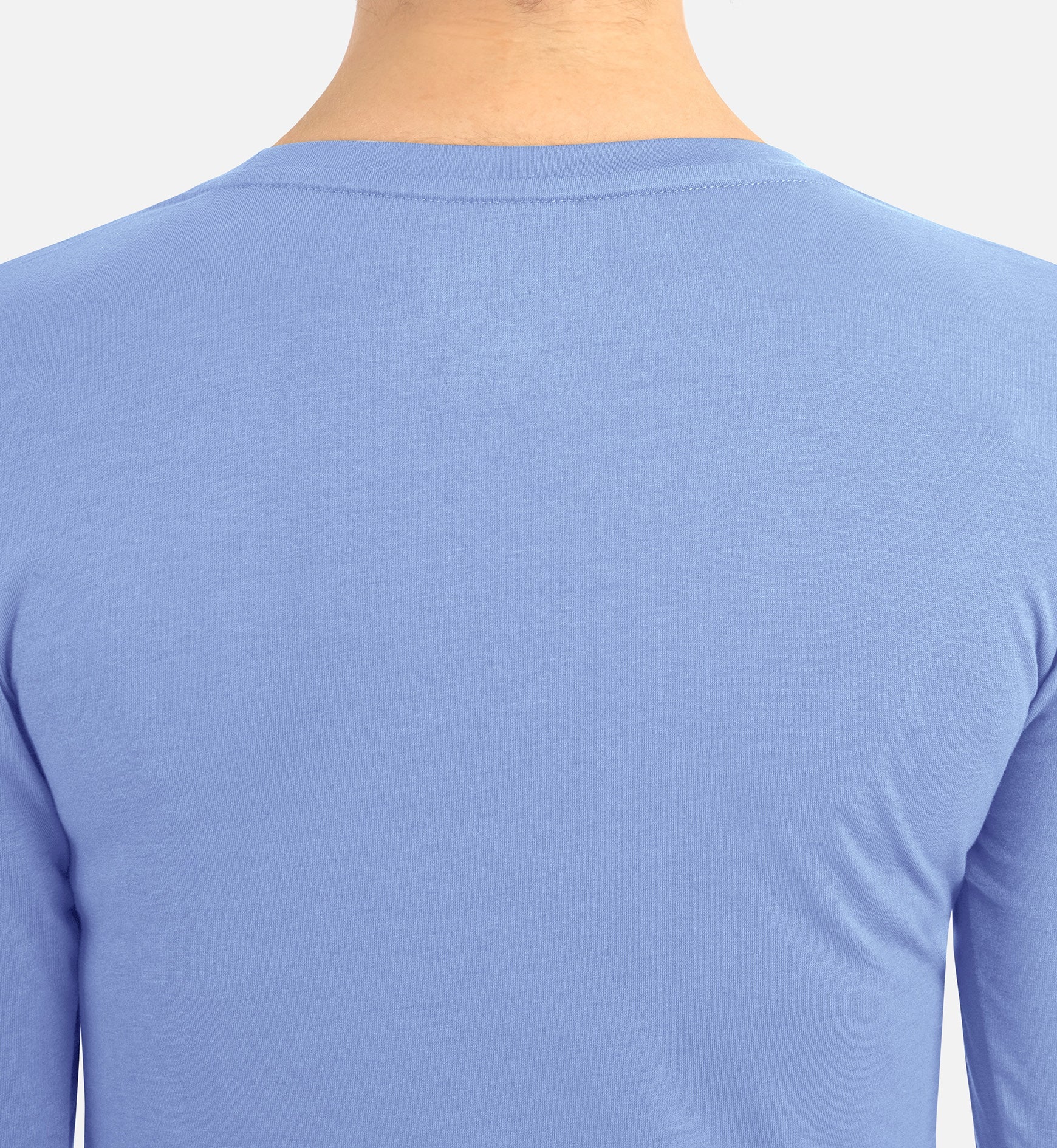 Bestee 6909 Women's Basic Long Sleeve Underscrub Tee Ceil Blue