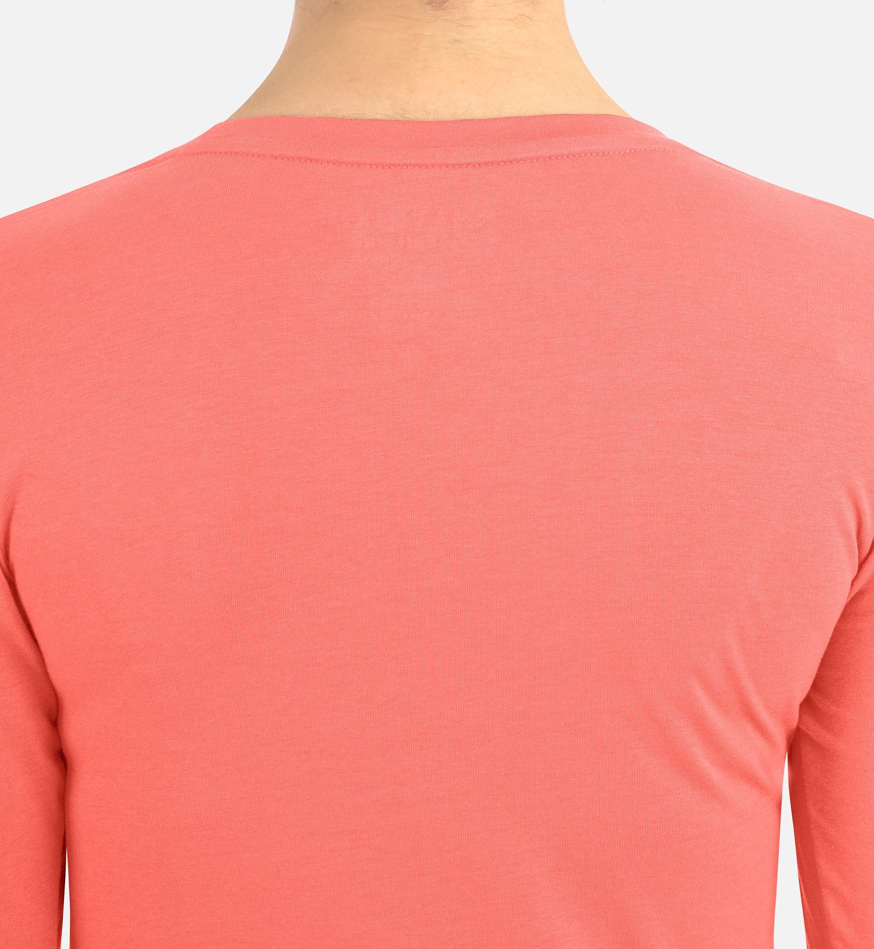 Bestee 6909 Women's Basic Long Sleeve Underscrub Tee Living Coral