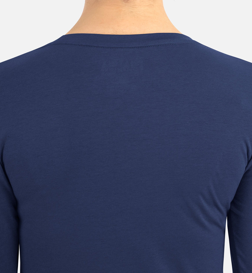 Bestee 6909 Women's Basic Long Sleeve Underscrub Tee Navy