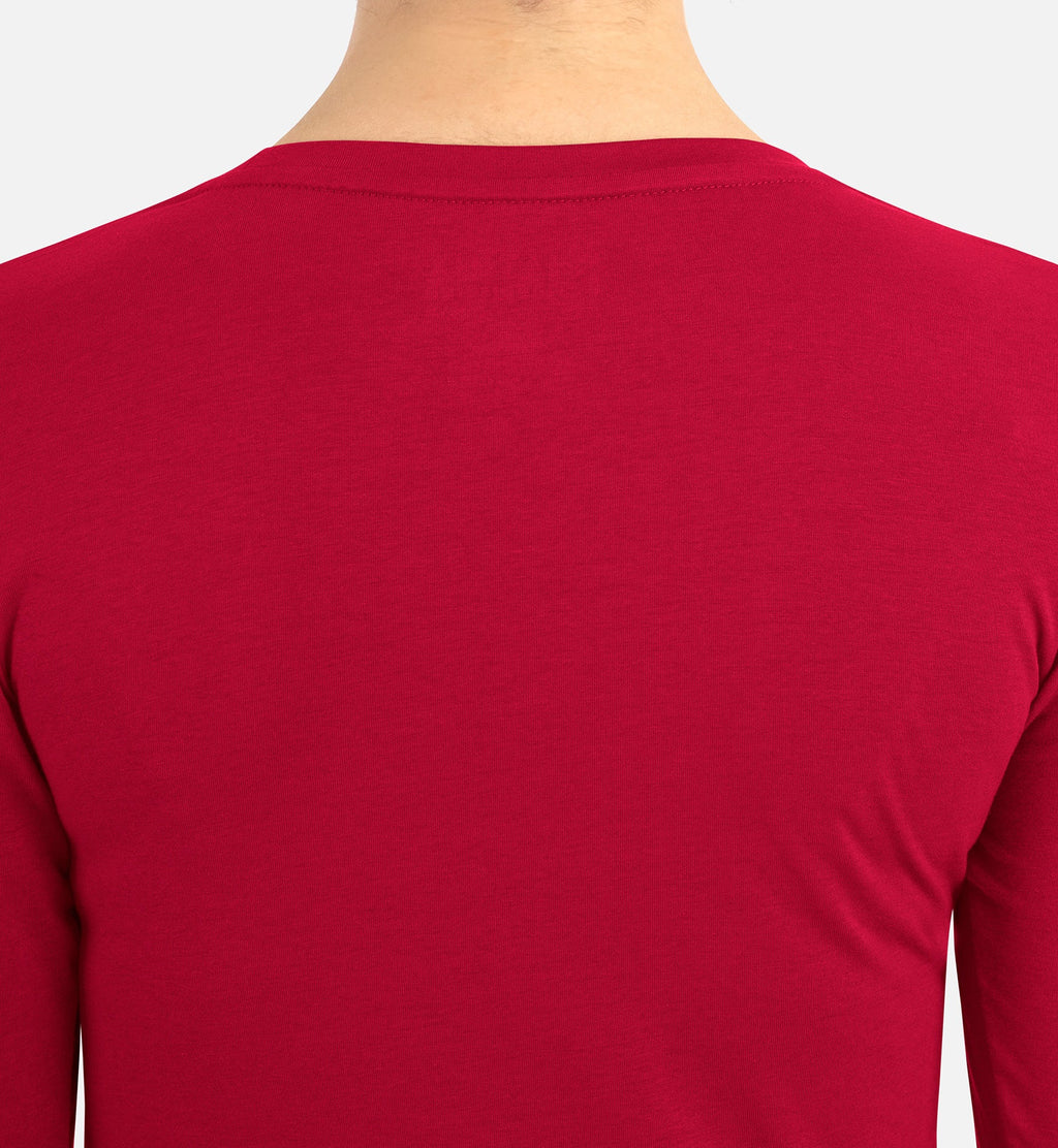 Bestee 6909 Women's Basic Long Sleeve Underscrub Tee Red