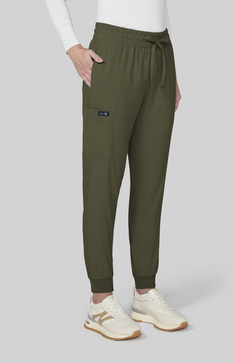Basics 741 Gemma Jogger Pants Olive Green