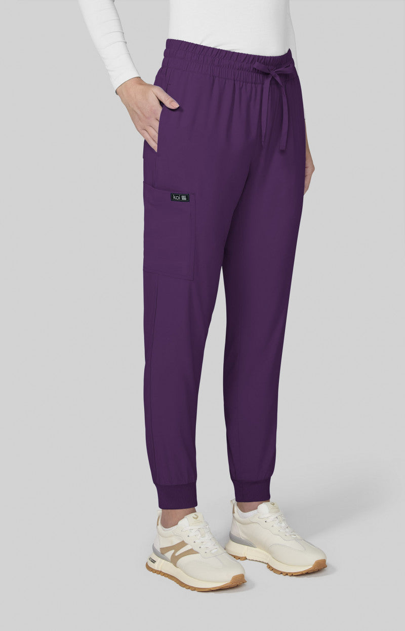 Basics 741 Gemma Jogger Pants Eggplant