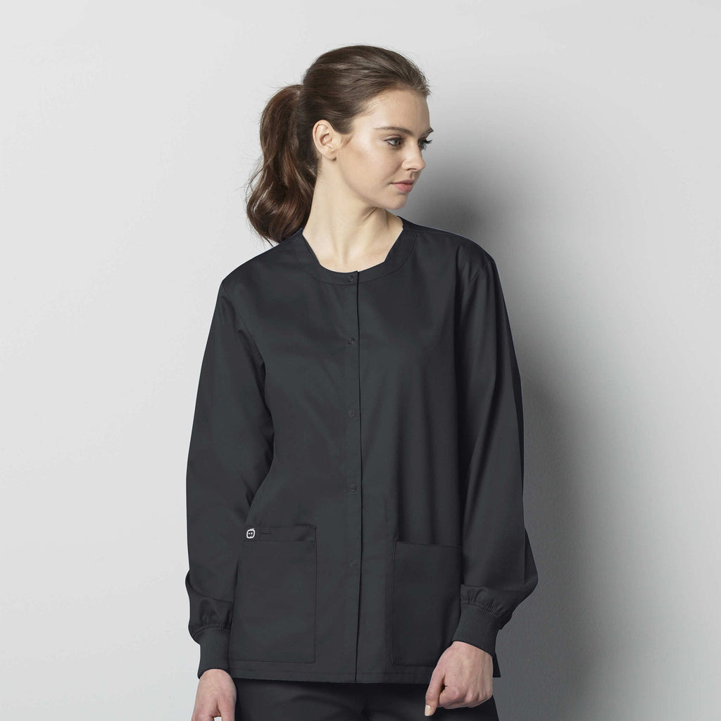 WonderWORK 800 Unisex Snap Front Jacket Pewter