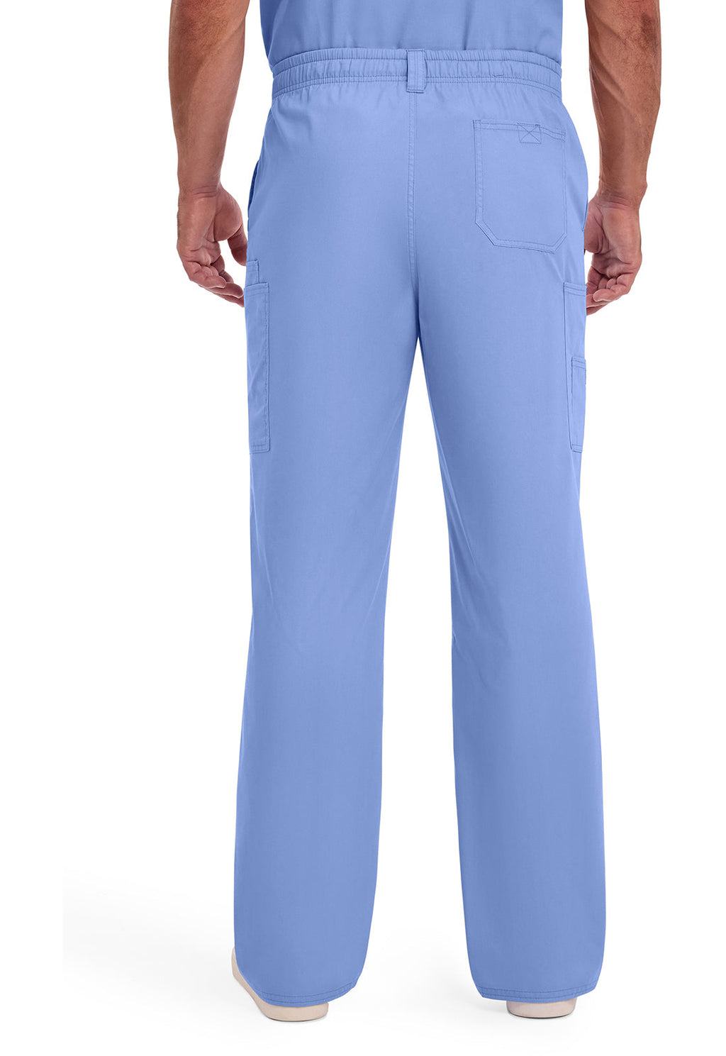 EDS Signature 81006 Men's Zip Fly Pull-On Scrub Pants Ciel