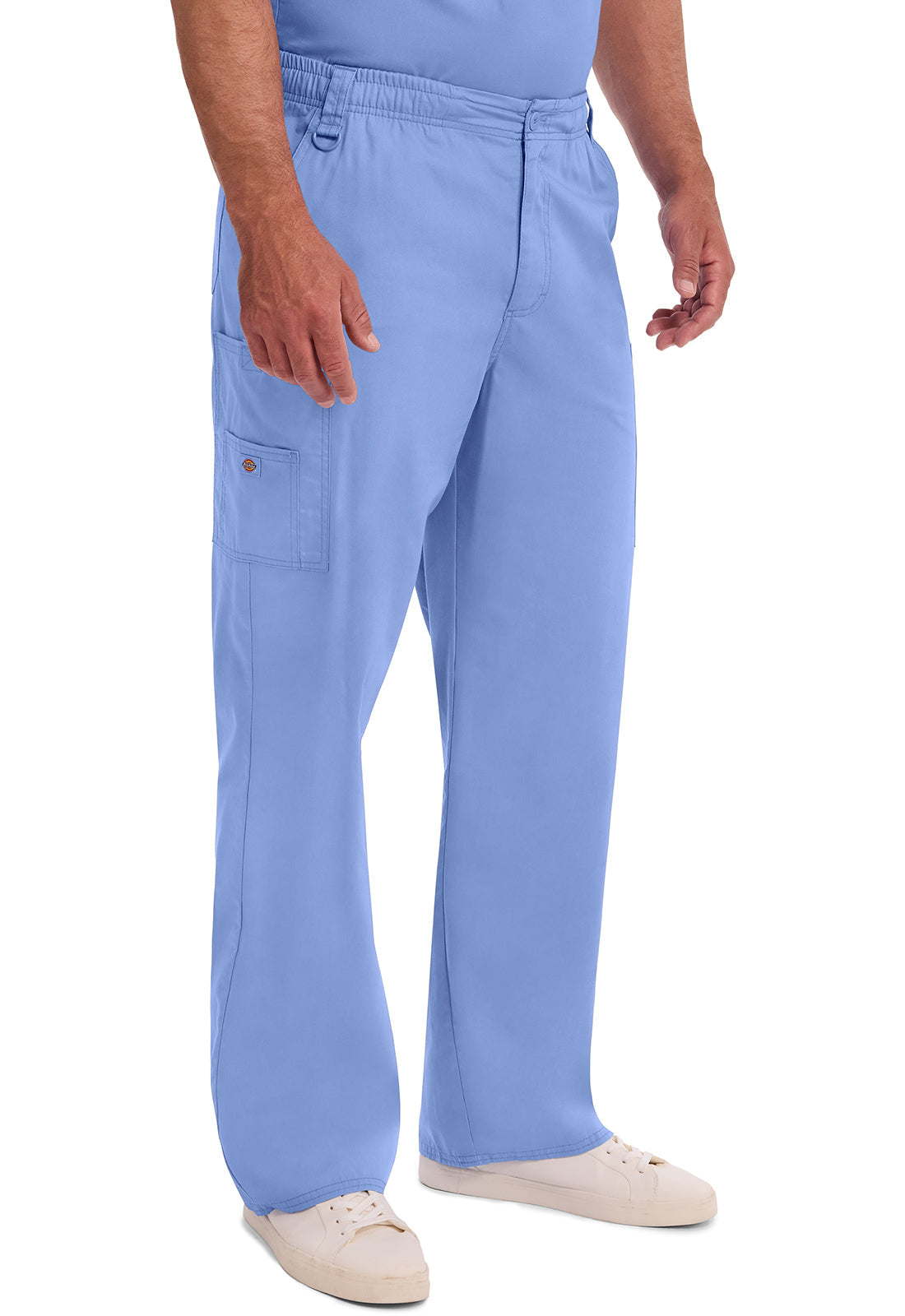EDS Signature 81006 Men's Zip Fly Pull-On Scrub Pants Ciel