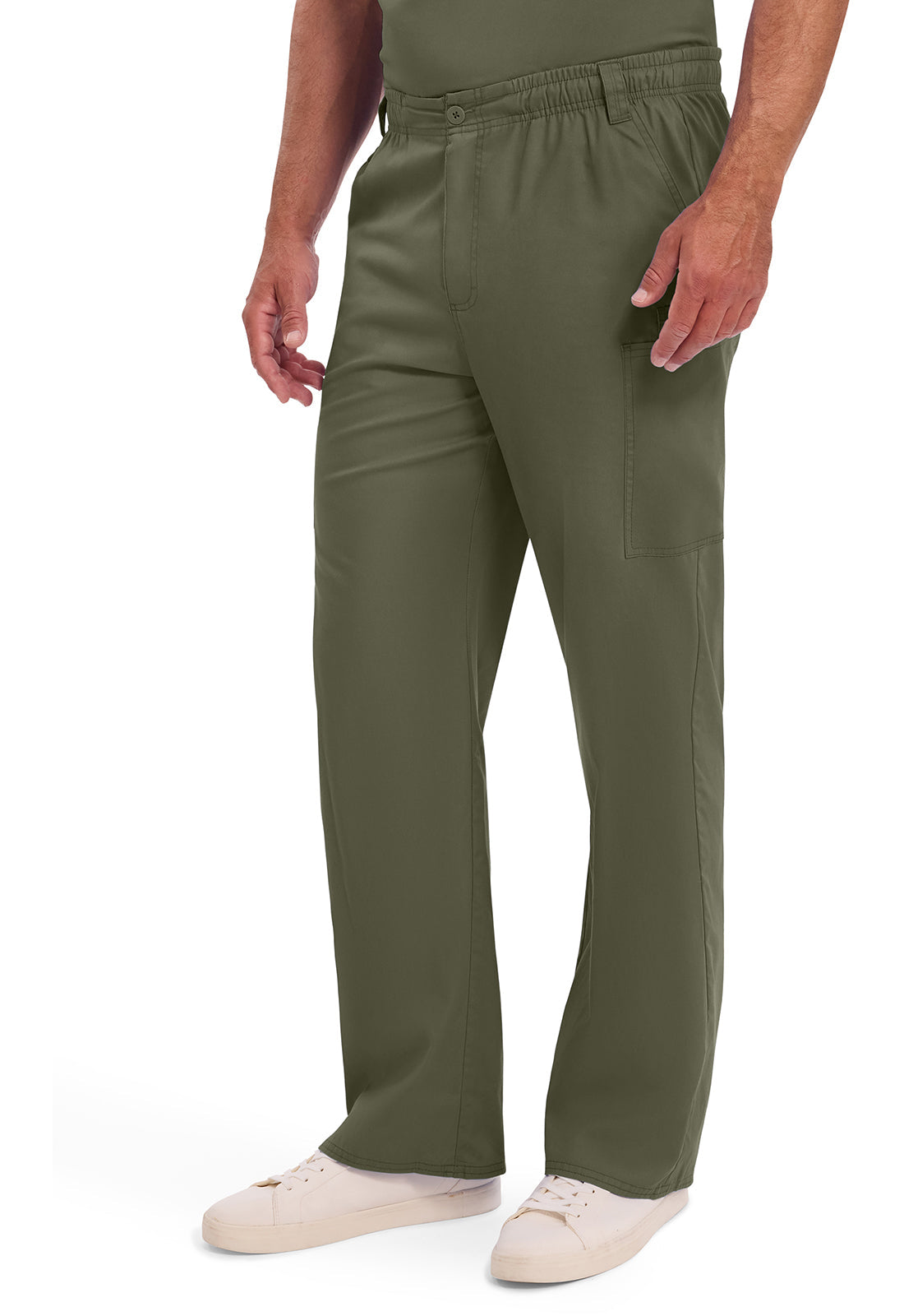 EDS Signature 81006 Men's Zip Fly Pull-On Scrub Pants Olive
