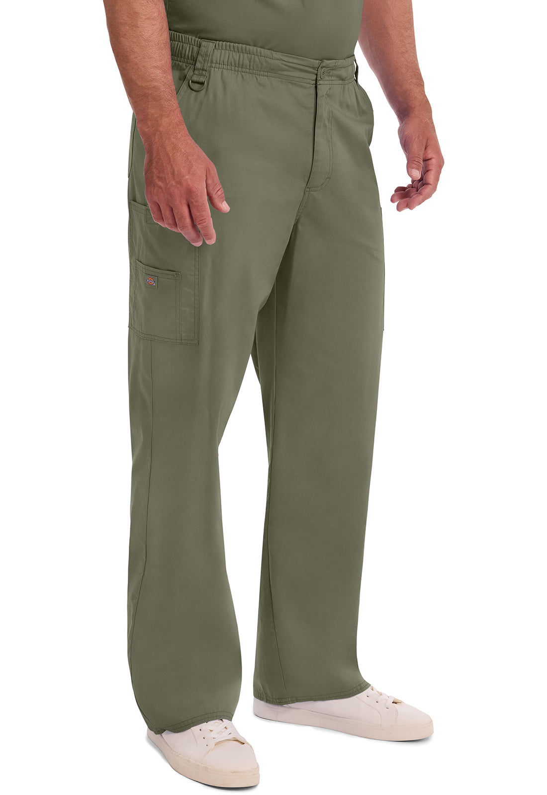 EDS Signature 81006 Men's Zip Fly Pull-On Scrub Pants Olive