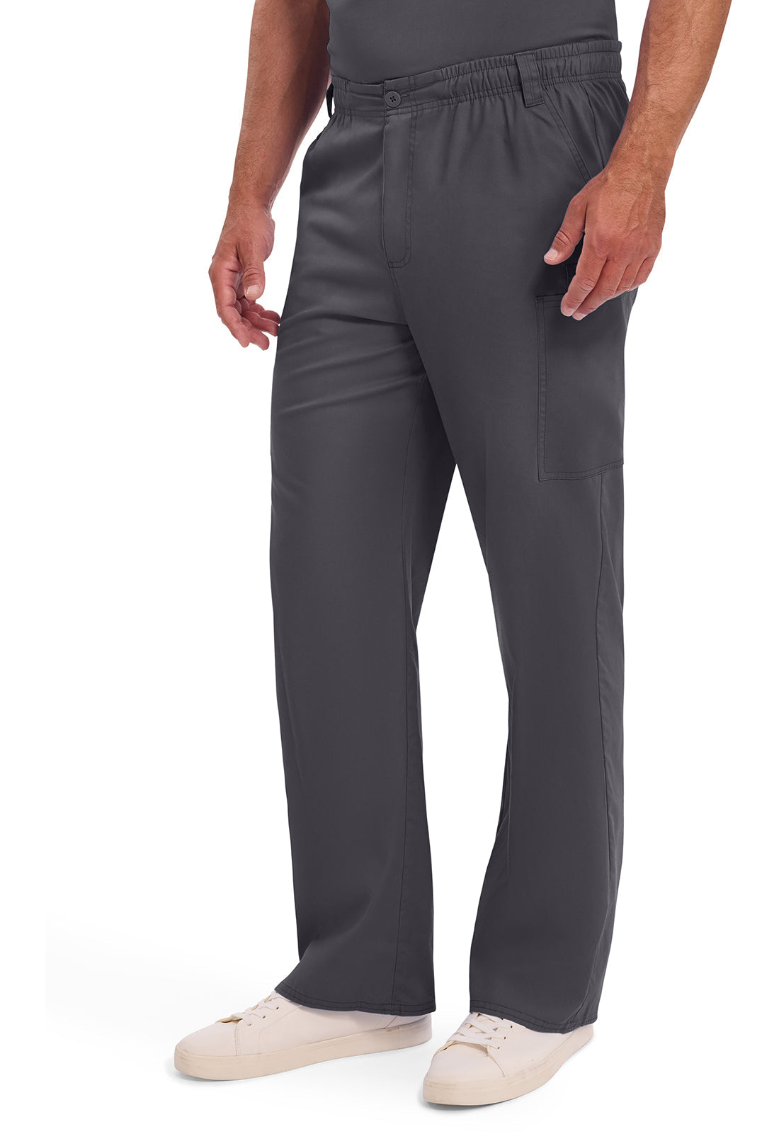 EDS Signature 81006 Men's Zip Fly Pull-On Scrub Pants Pewter