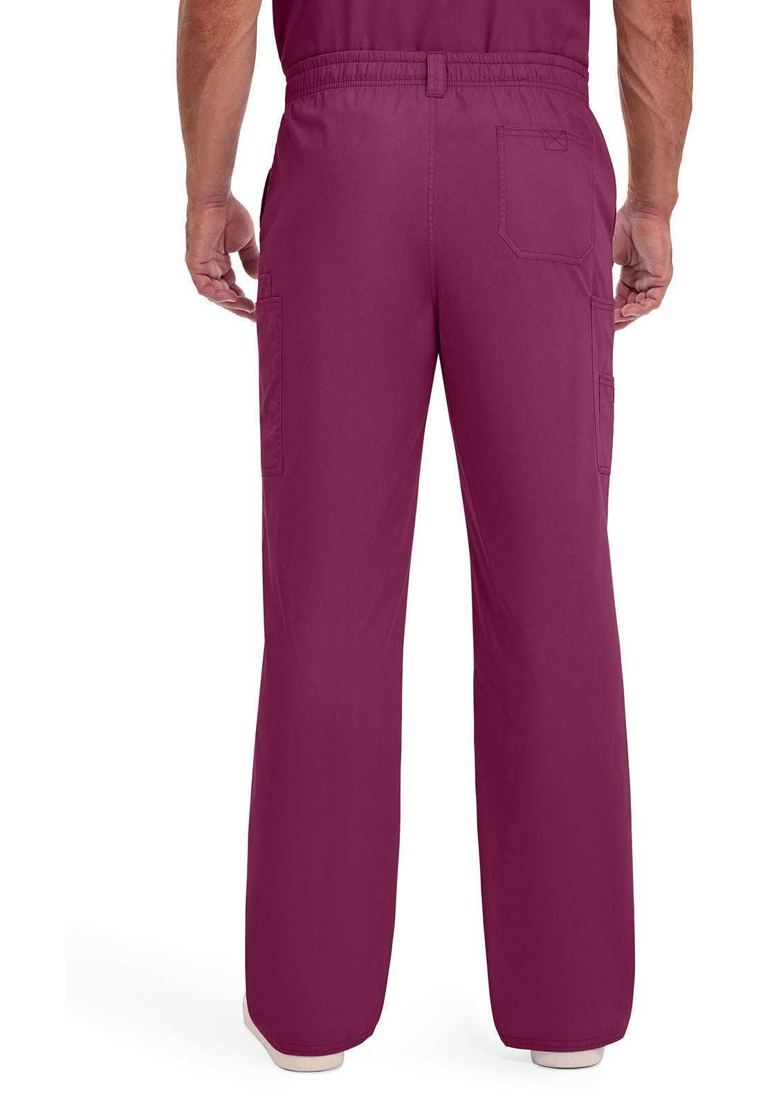 EDS Signature 81006 Men's Zip Fly Pull-On Scrub Pants Wine