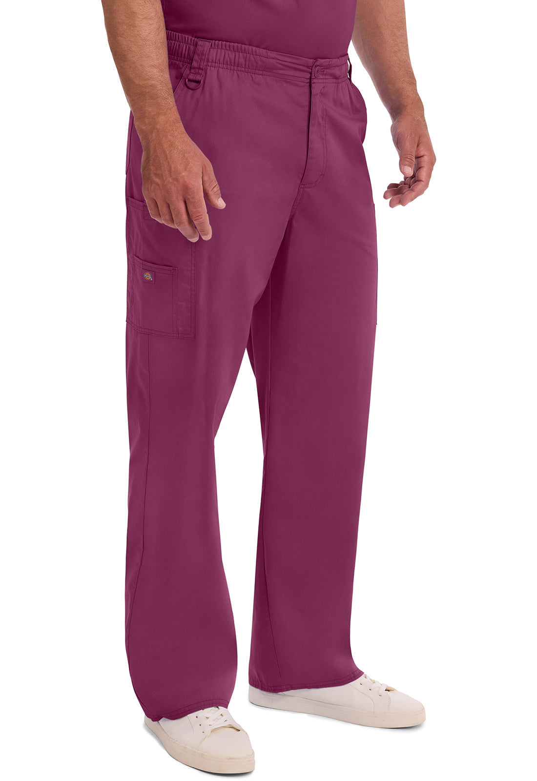 EDS Signature 81006 Men's Zip Fly Pull-On Scrub Pants Wine