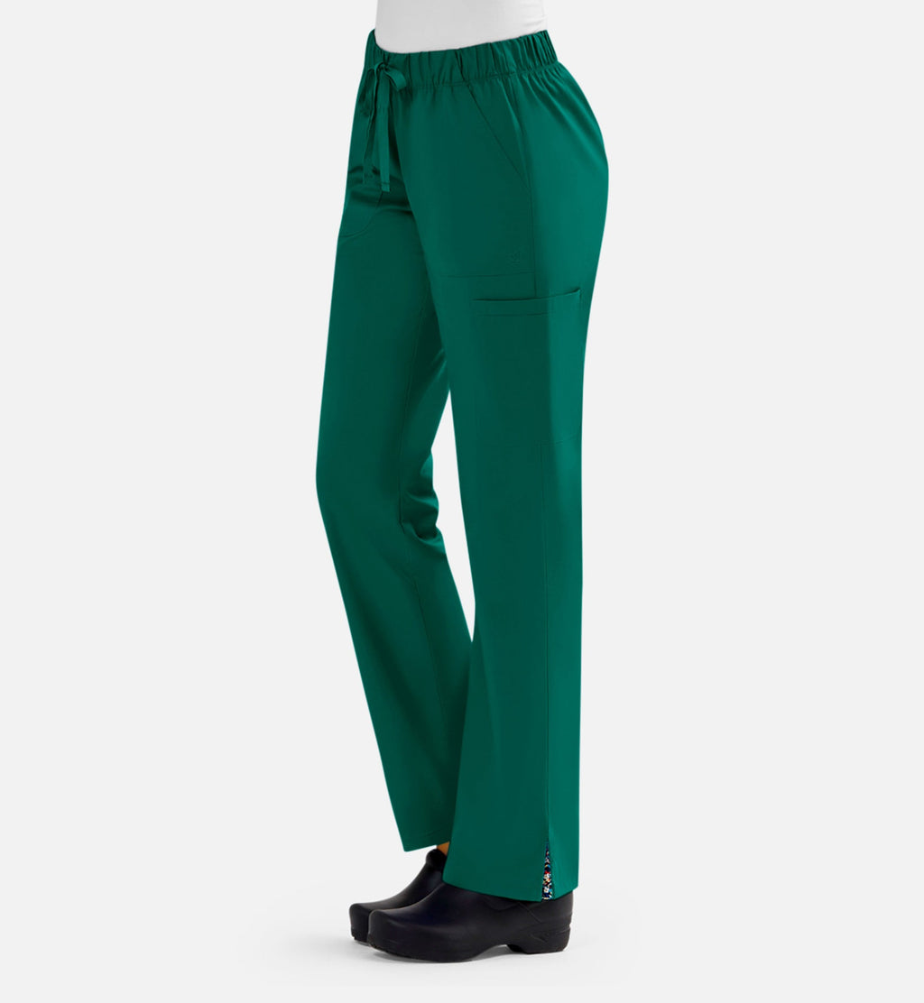 Blossom Signature 8100 Ladies Full Waist Band Cargo Pants Hunter