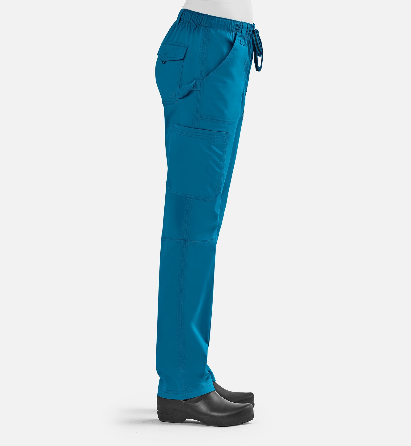 Blossom Signature 8101 Ladies Adjustable Functional Pants Teal Blue