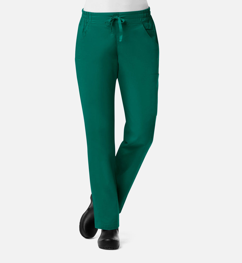 Blossom Signature 8102 Ladies Mesh Pocket 3-Quaters Elastic Band Pants Hunter