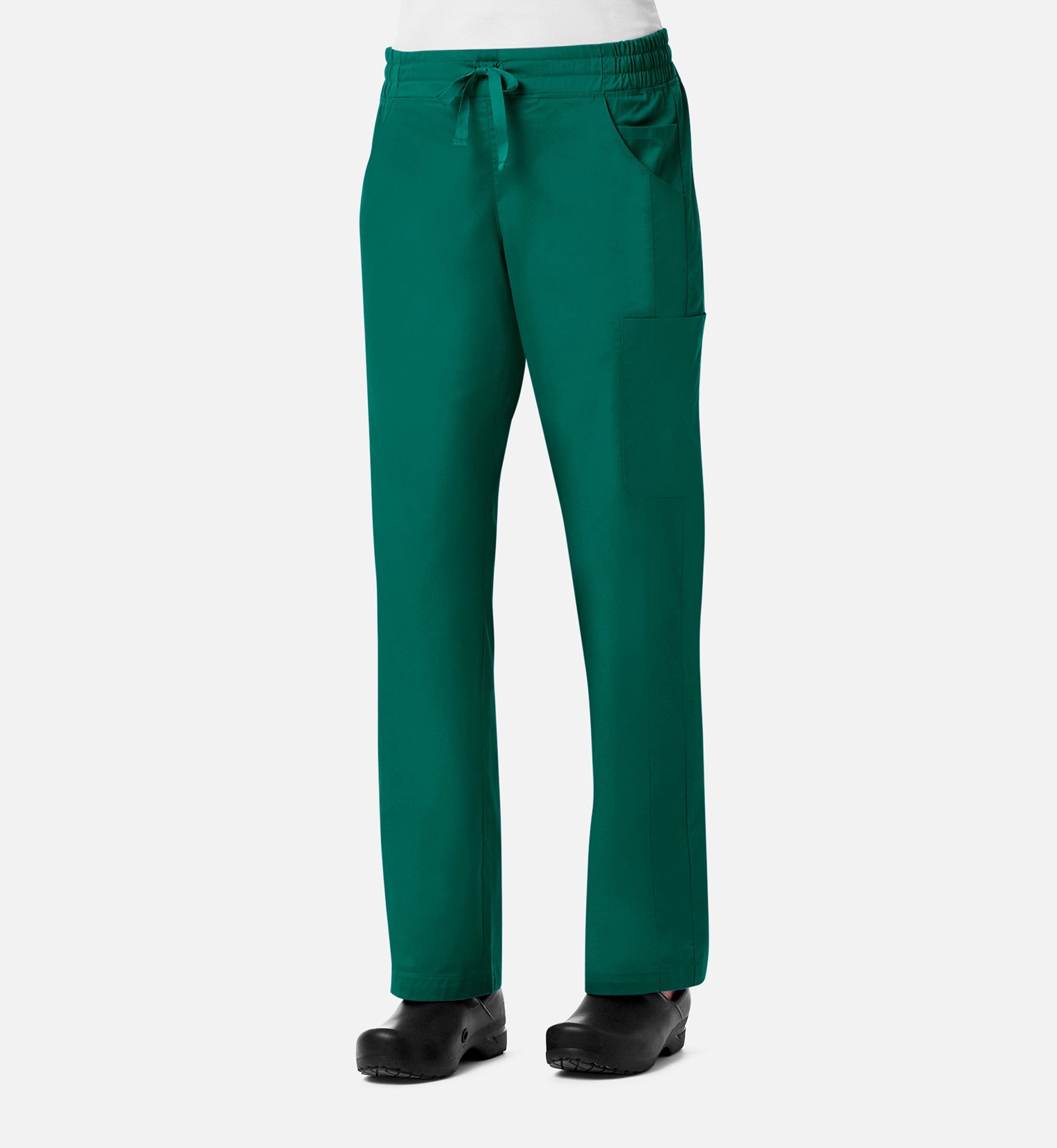Blossom Signature 8102 Ladies Mesh Pocket 3-Quaters Elastic Band Pants Hunter
