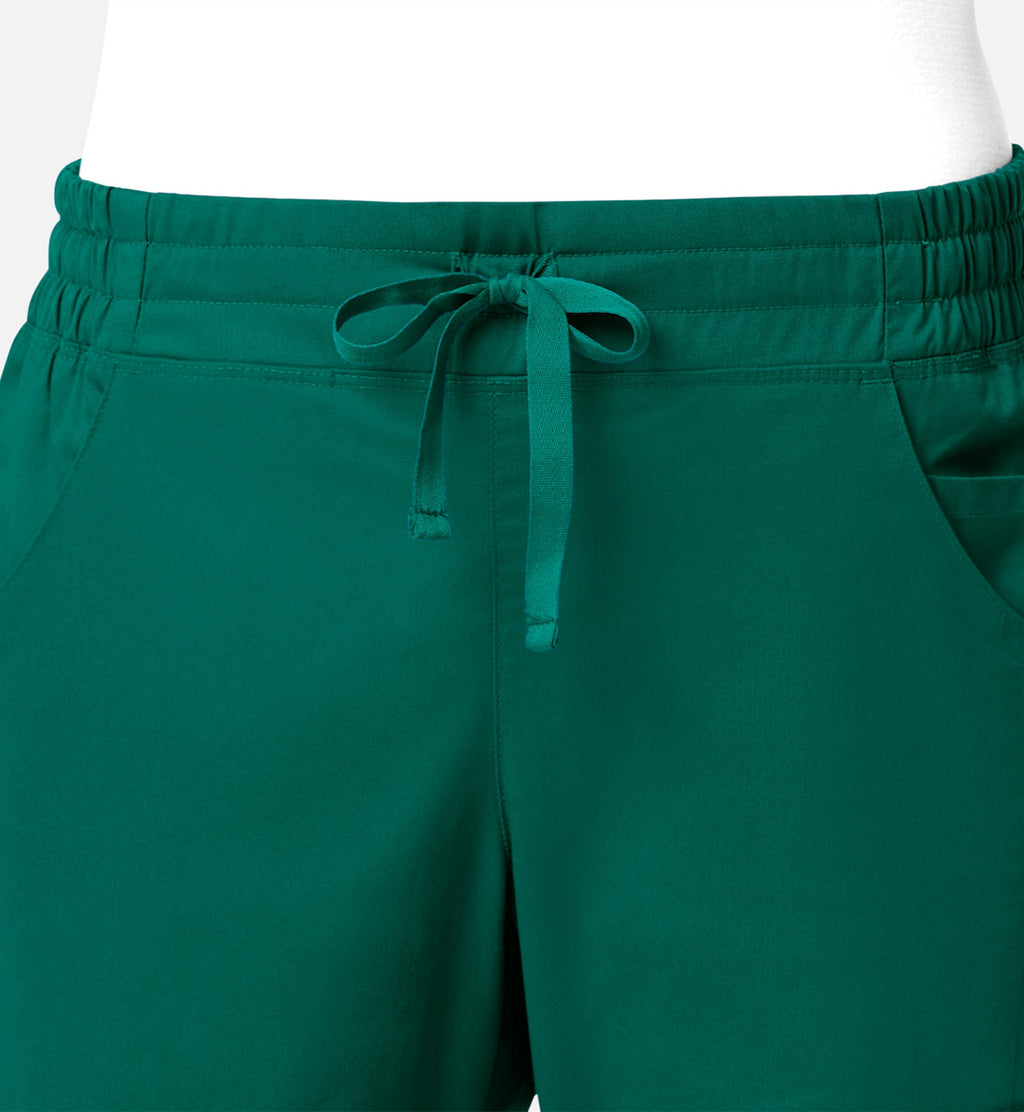 Blossom Signature 8102 Ladies Mesh Pocket 3-Quaters Elastic Band Pants Hunter