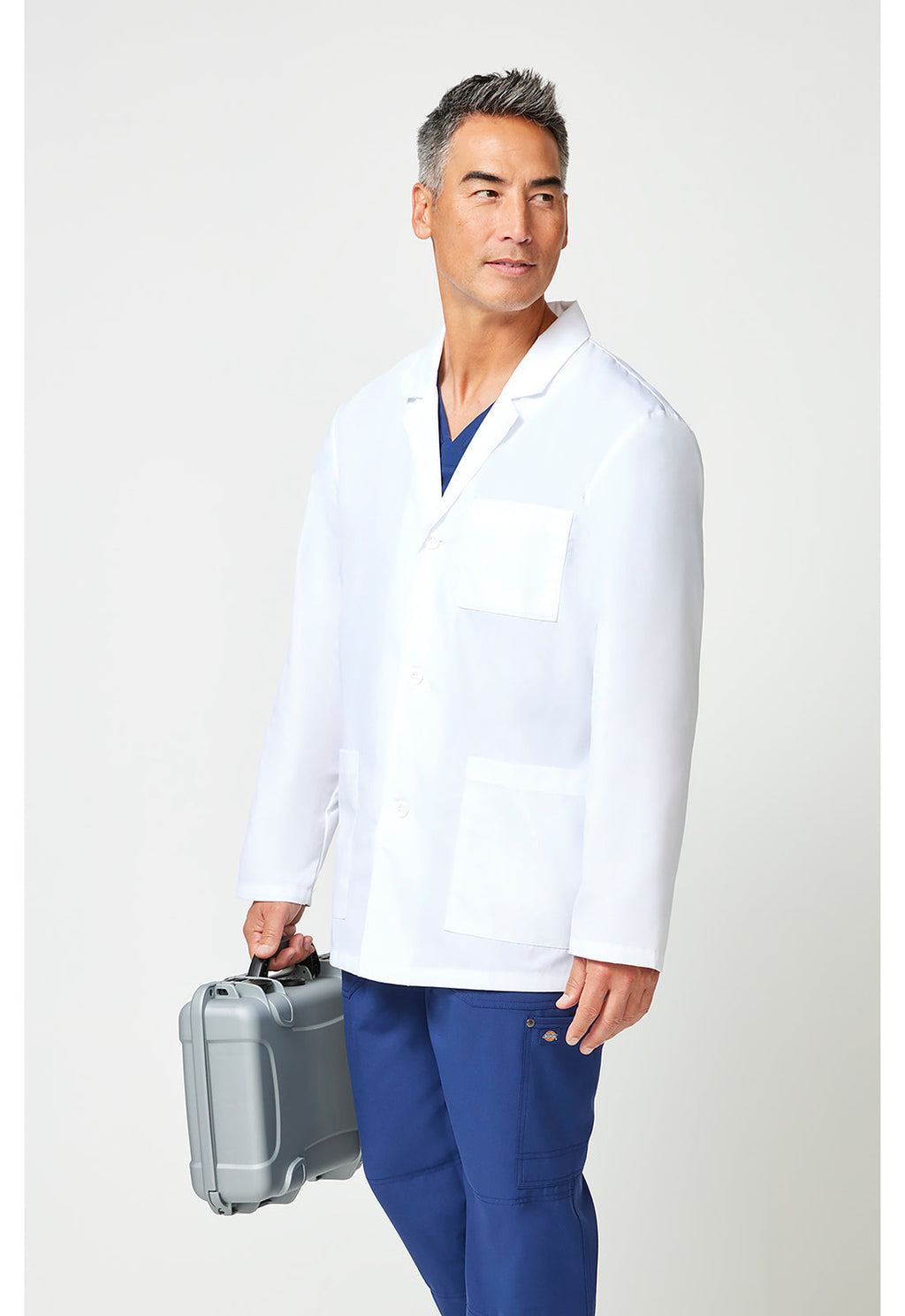 EDS Professional Whites 81404 Men's 31" Men's Consultation Lab Coat White