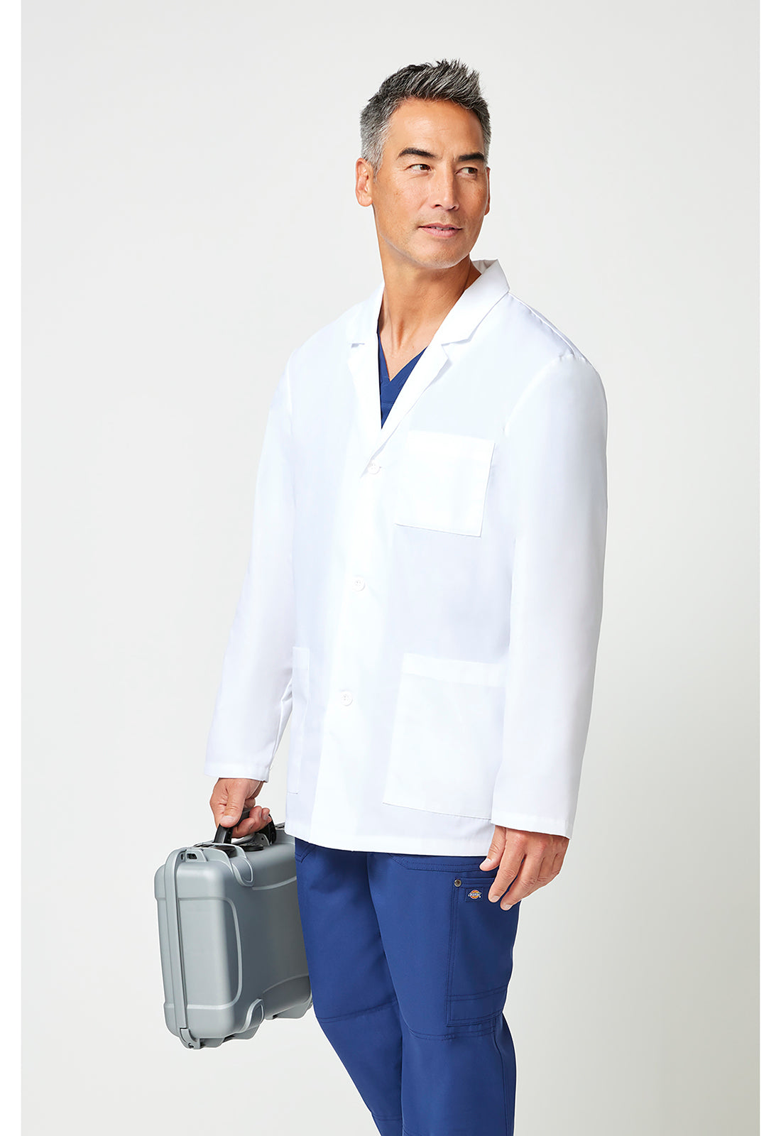 EDS Professional Whites 81404 Men's 31" Men's Consultation Lab Coat White
