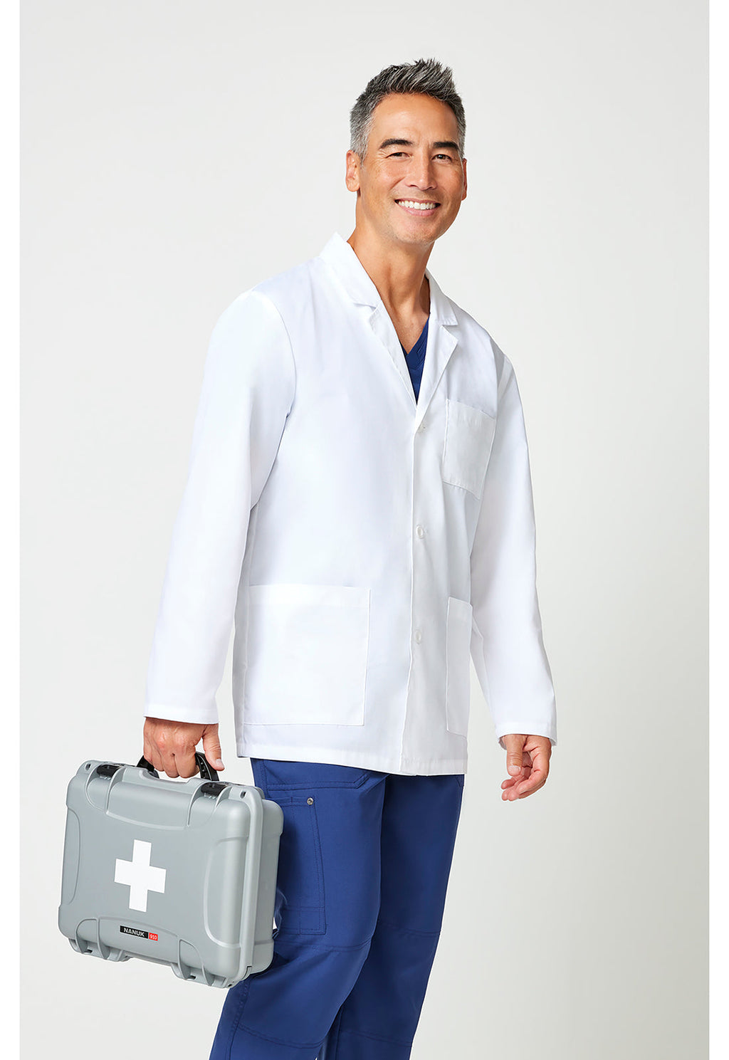 EDS Professional Whites 81404 Men's 31" Men's Consultation Lab Coat White