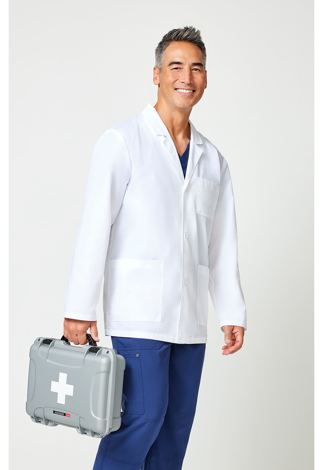 EDS Professional Whites 81404 Men's 31" Men's Consultation Lab Coat White