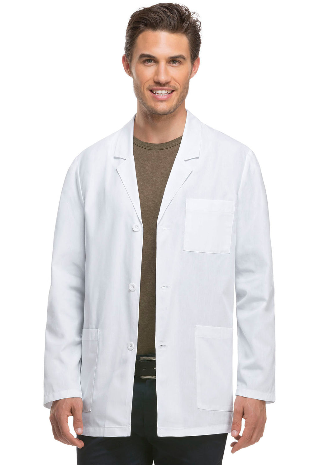EDS Professional Whites 81404 Men's 31" Men's Consultation Lab Coat White
