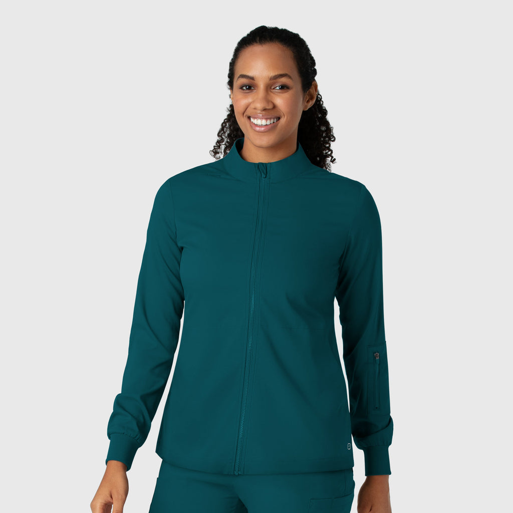 Boundless 8151 Warm Up Scrub Jacket Caribbean