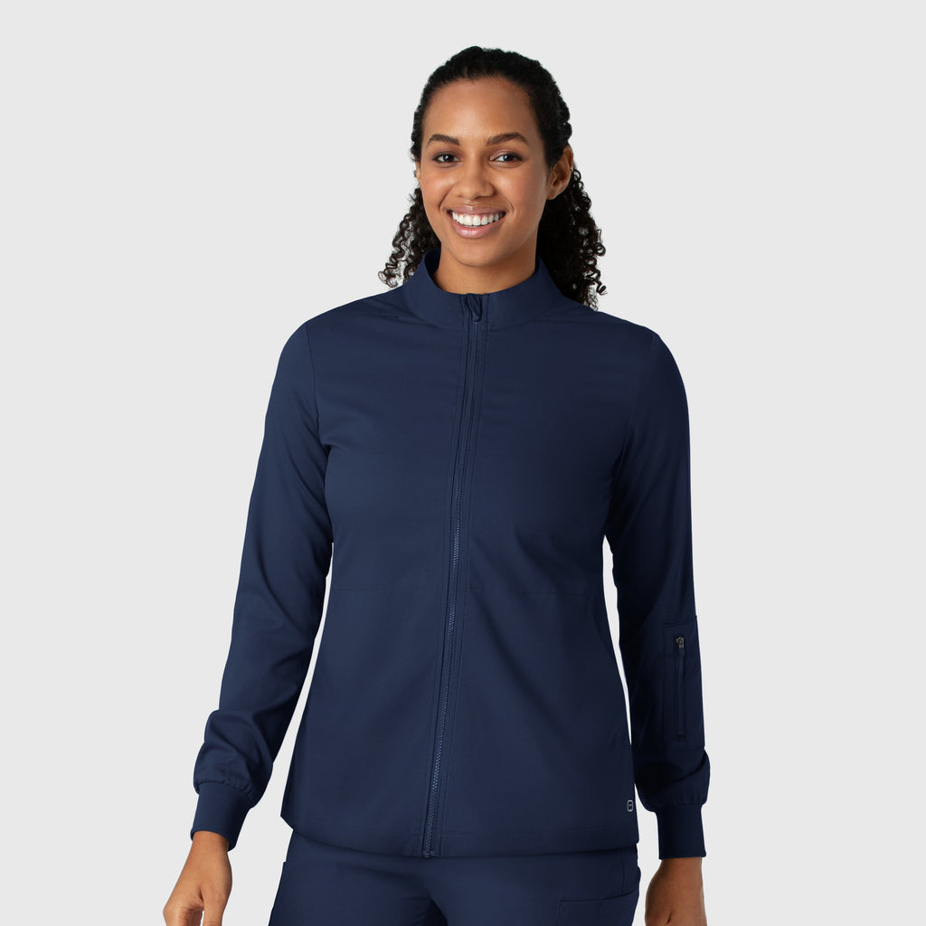 Boundless 8151 Warm Up Scrub Jacket Navy
