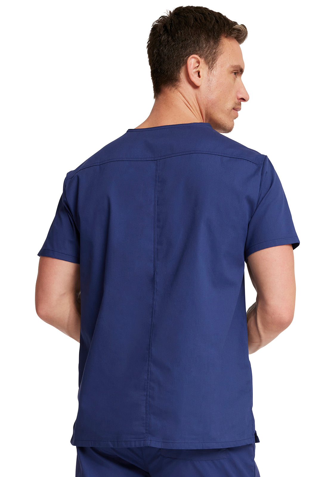 EDS Signature 81906 Men's V-Neck Scrub Top Navy