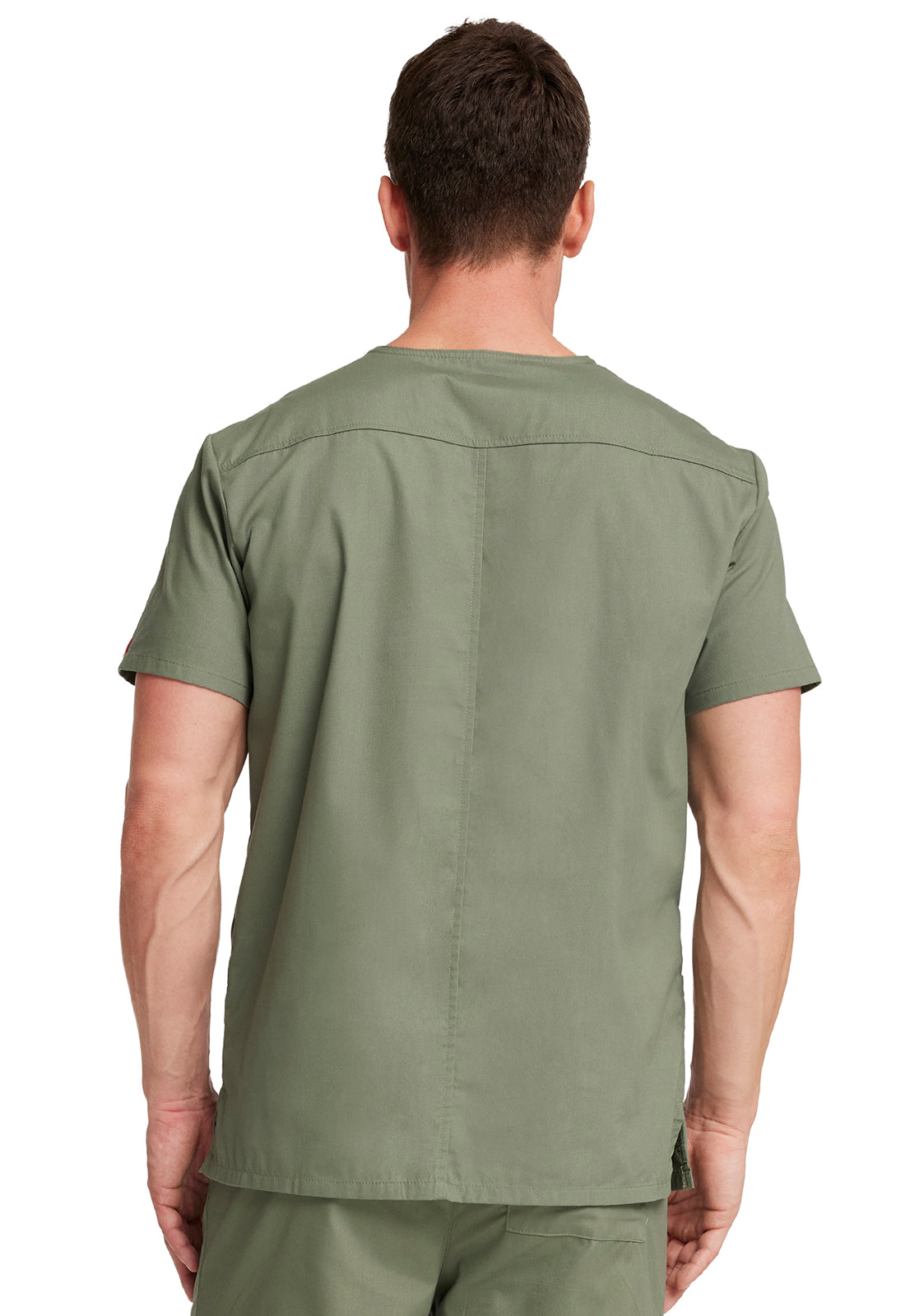 EDS Signature 81906 Men's V-Neck Scrub Top Olive