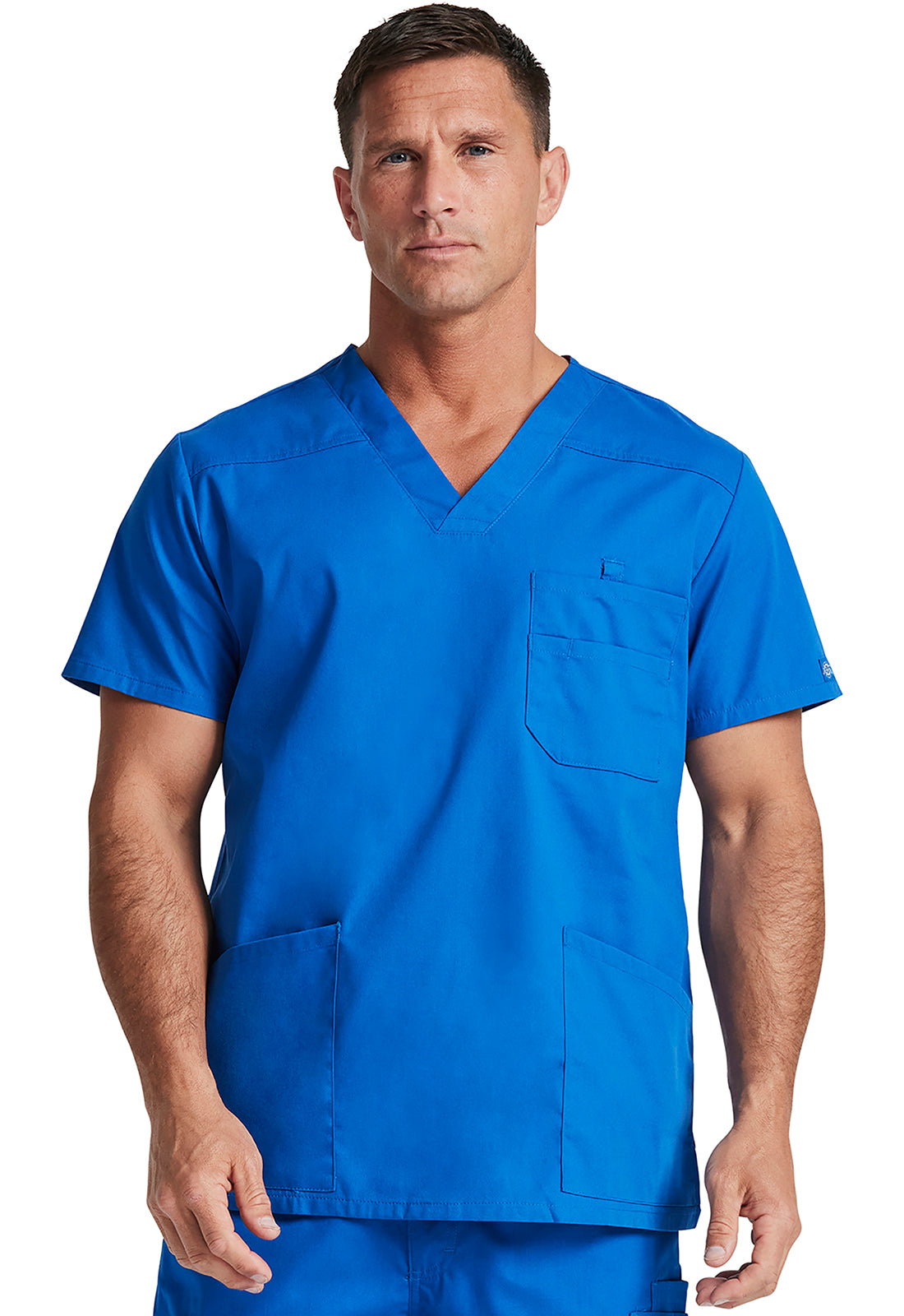 EDS Signature 81906 Men's V-Neck Scrub Top Royal
