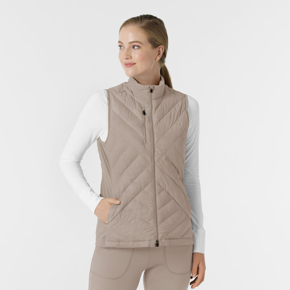 Layers 8277 Quilted Scrub Vest Haze