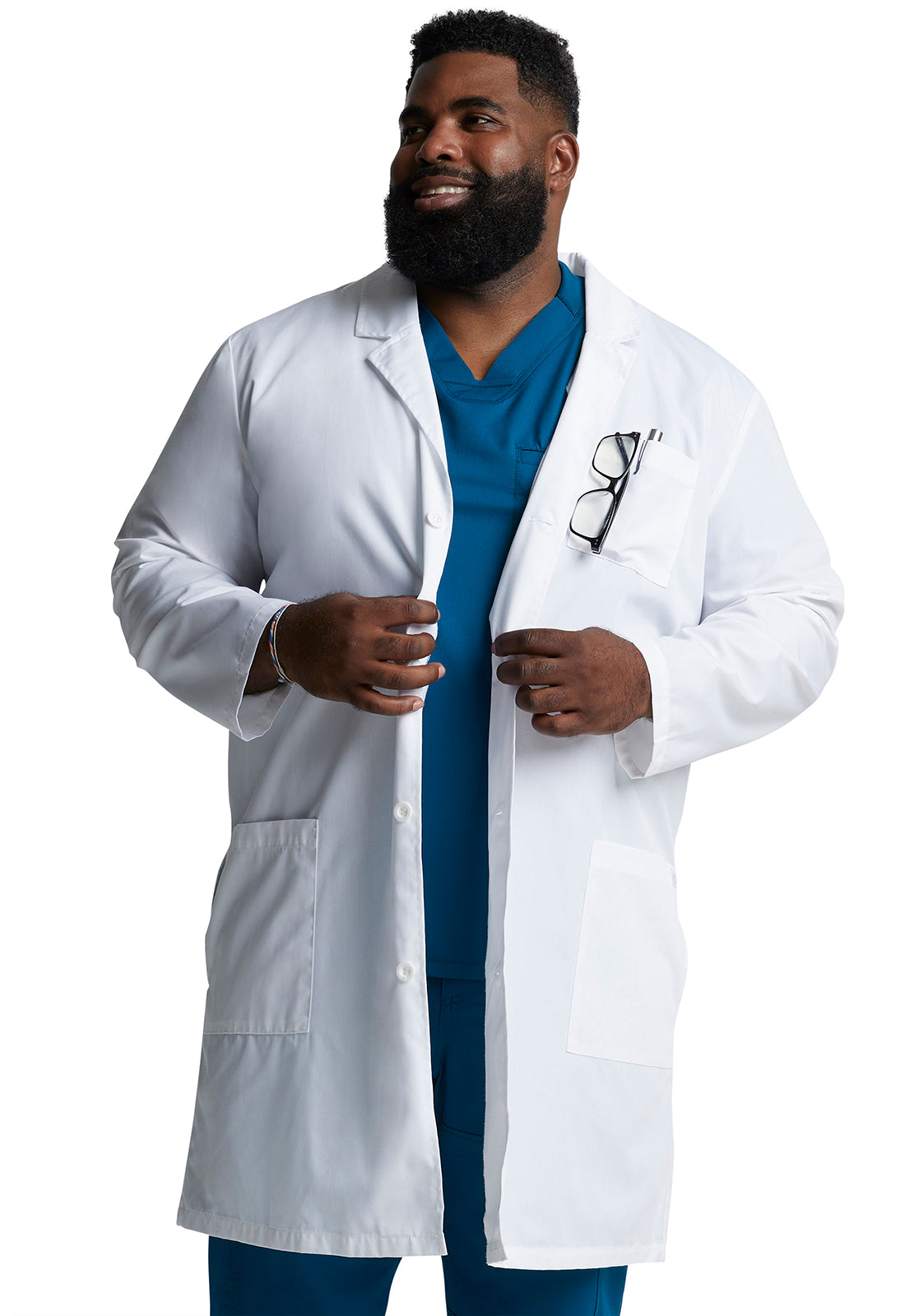 EDS Professional Whites 83403 Unisex 40" Unisex Lab Coat White
