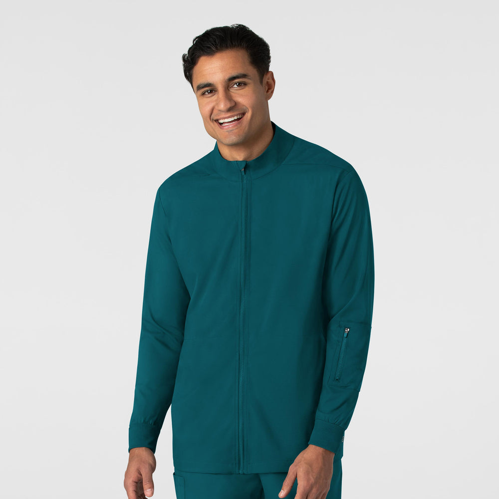 Boundless 8351 Men's Warm Up Scrub Jacket Caribbean