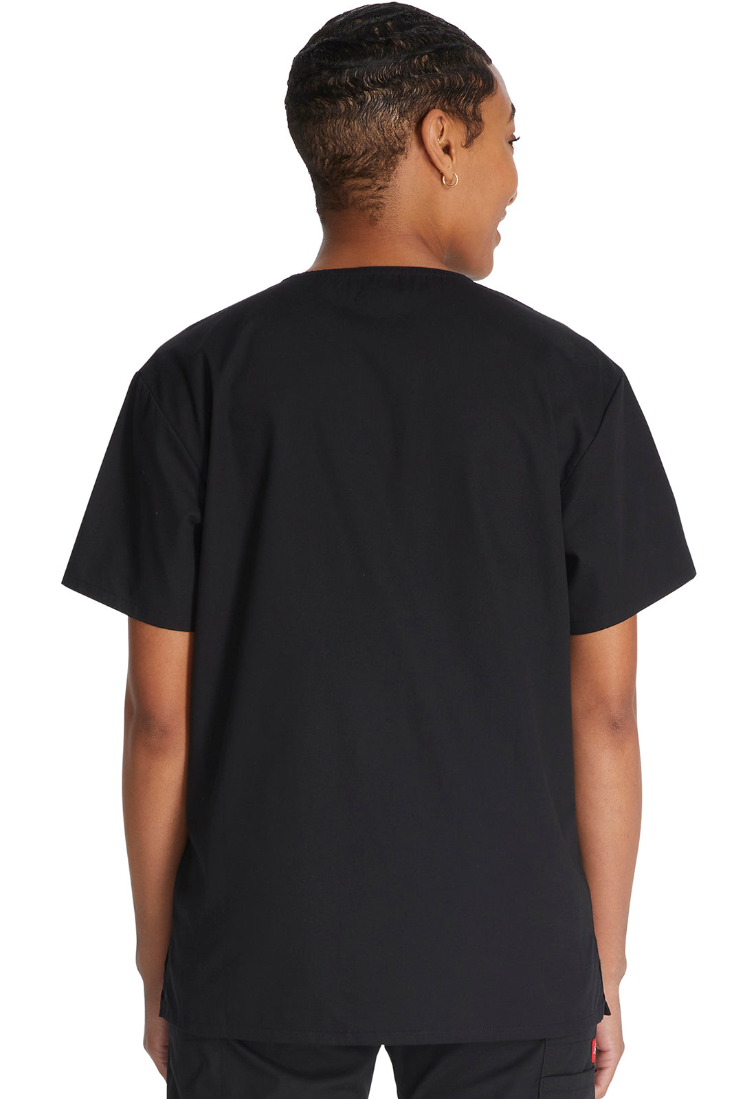 EDS Signature 83706 Unisex Unisex Tuckable V-Neck Scrub Top Black