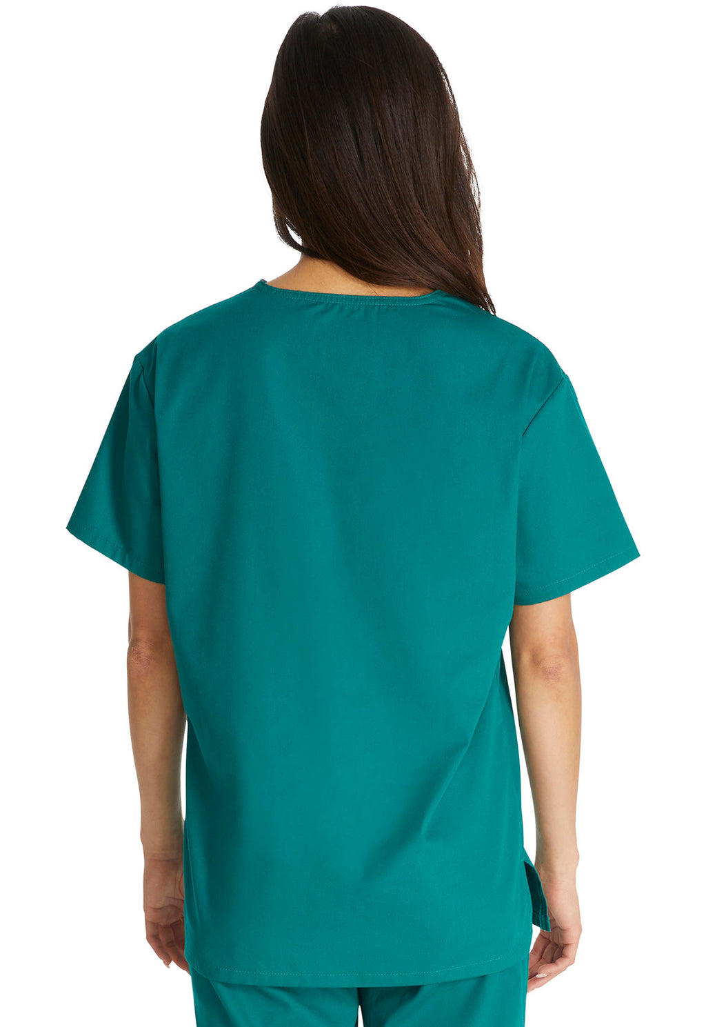 EDS Signature 83706 Unisex Unisex Tuckable V-Neck Scrub Top Hunter Green