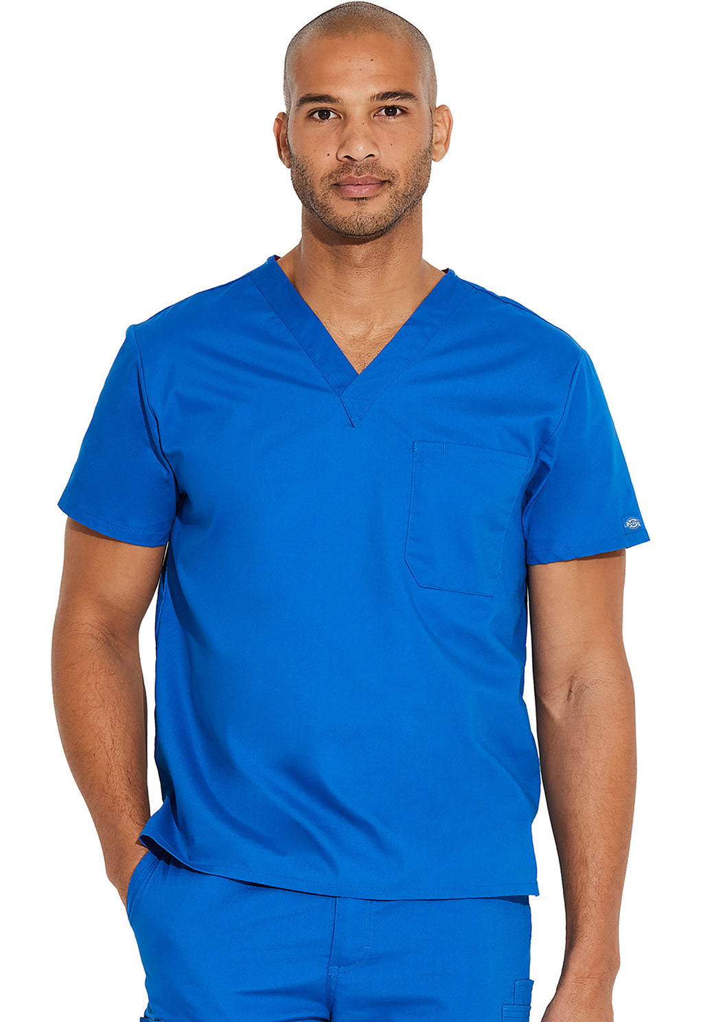 EDS Signature 83706 Unisex Unisex Tuckable V-Neck Scrub Top Royal