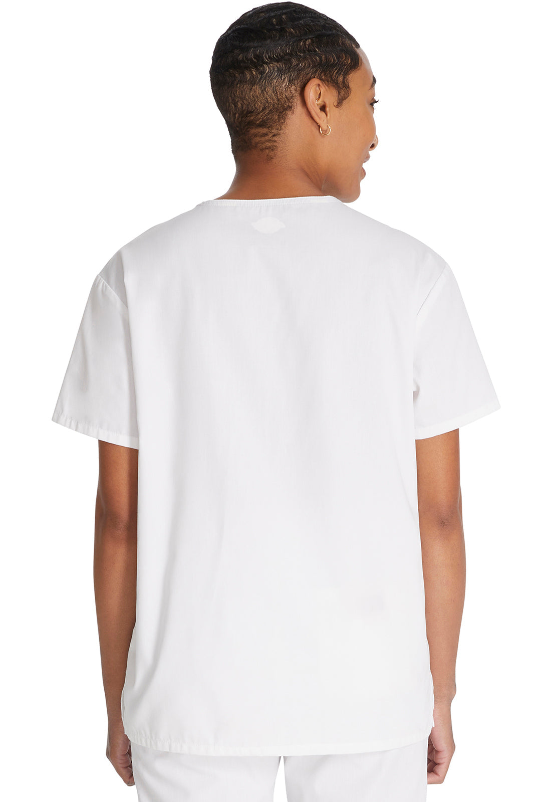 EDS Signature 83706 Unisex Unisex Tuckable V-Neck Scrub Top White