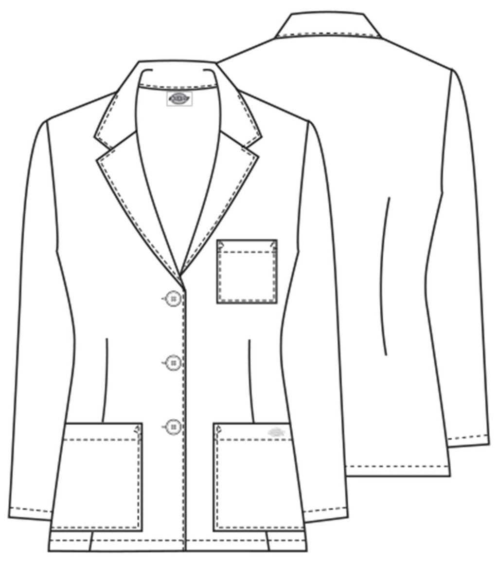 EDS Professional Whites 84401 Women's 28" Consultation Lab Coat White