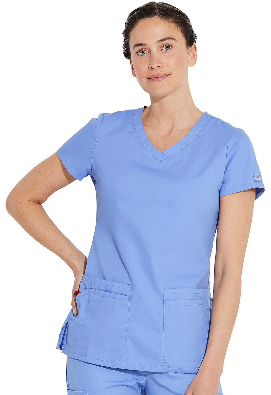 EDS Signature 85906 Women's V-Neck Scrub Top Ciel