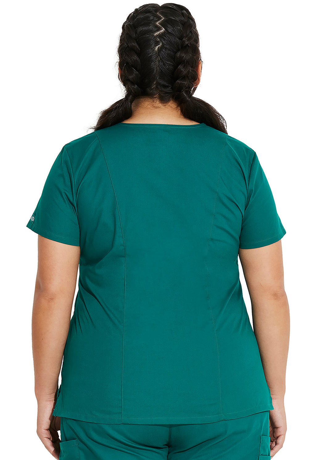 EDS Signature 85906 Women's V-Neck Scrub Top Hunter Green