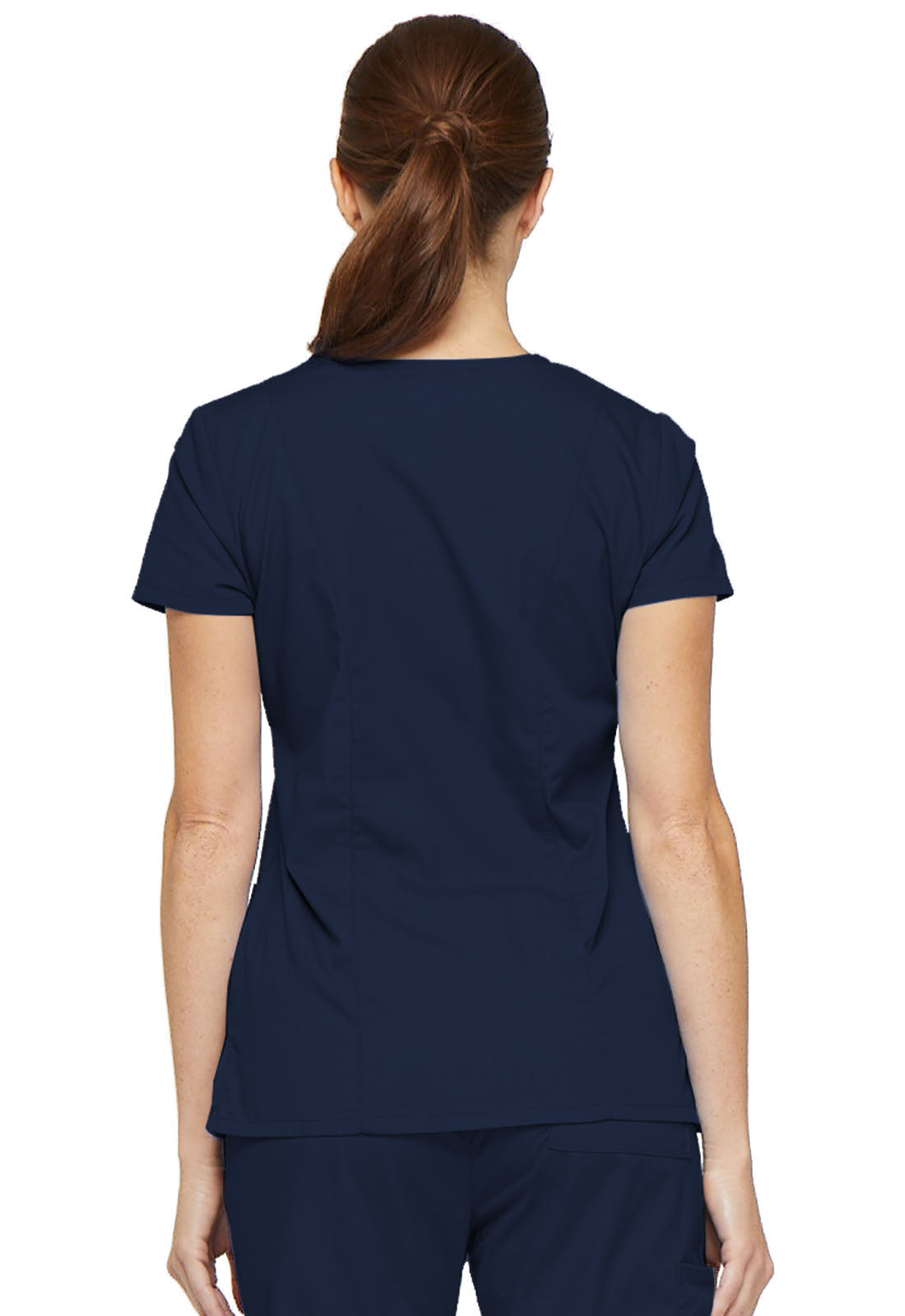 EDS Signature 85906 Women's V-Neck Scrub Top Navy