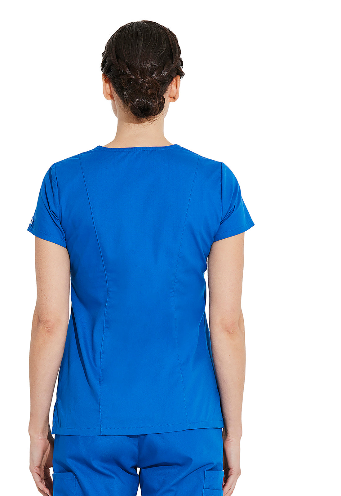 EDS Signature 85906 Women's V-Neck Scrub Top Royal