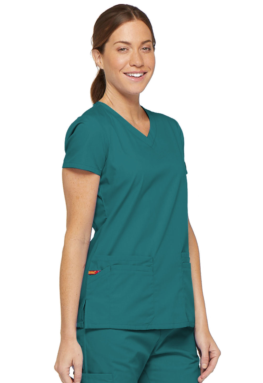 EDS Signature 85906 V-Neck Top Teal Blue