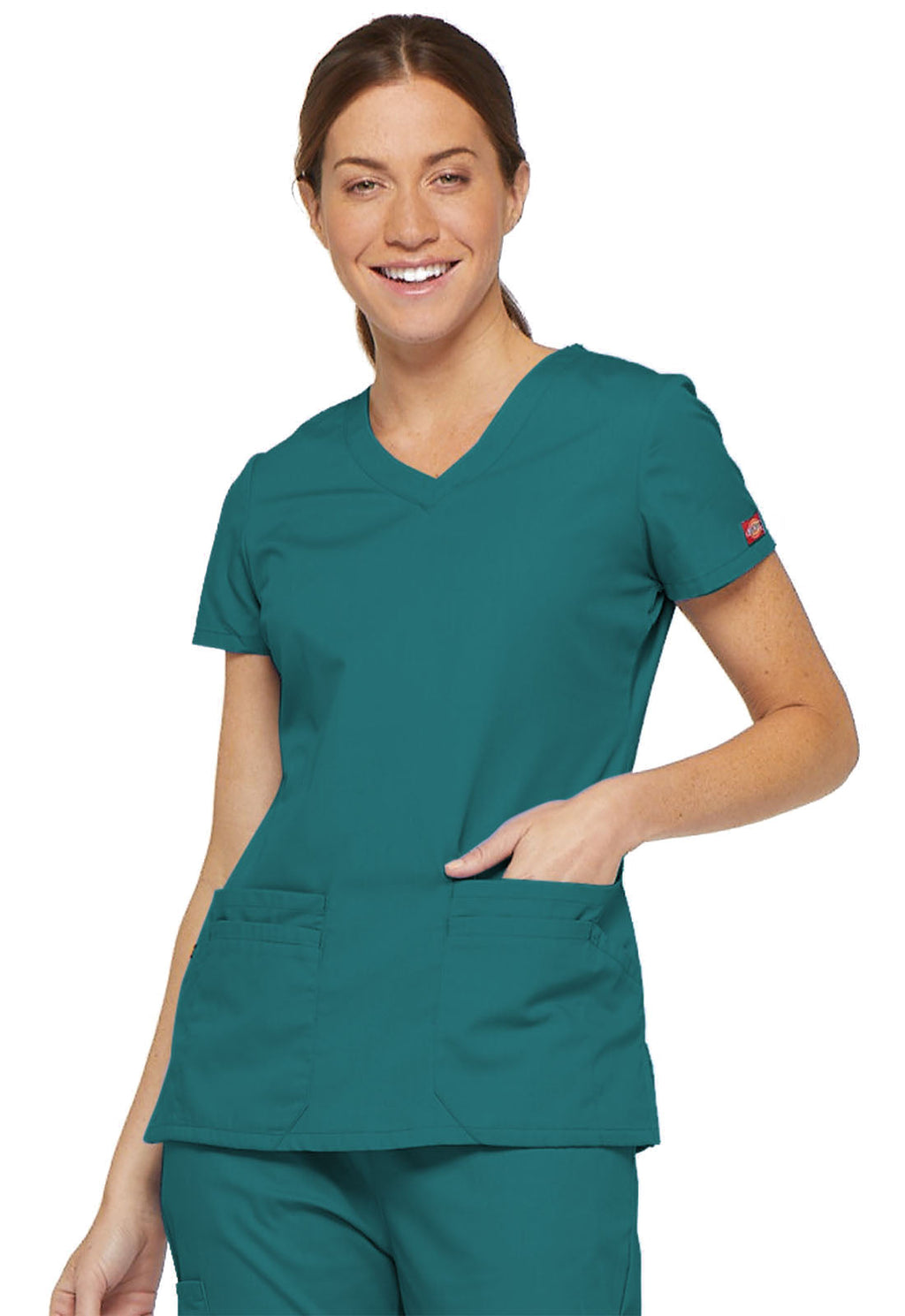 EDS Signature 85906 V-Neck Top Teal Blue